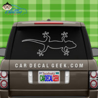 Gecko Outline Car Decal