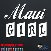 Maui Girl Car Sticker