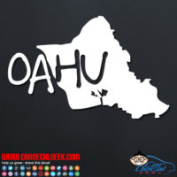 Oahu Hawaii Island Car Sticker