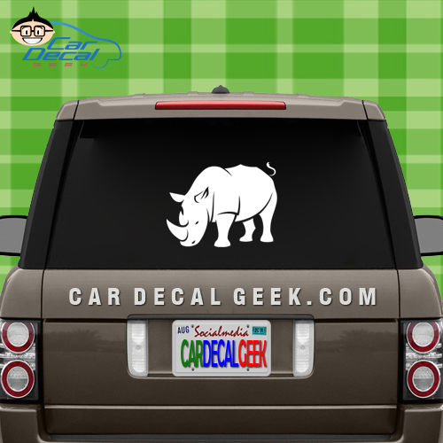Rhinoceros Car Sticker