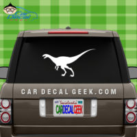 Running Dinosaur Car Window Sticker Decal