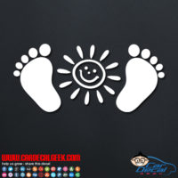 Sunshine Feet Decal