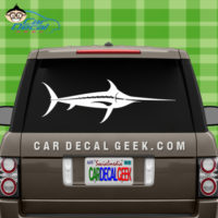 Swordfish Car Decal Sticker