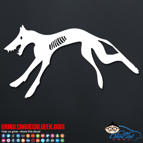 Zombie Dog Car Decal Zombie Dog Car Decal