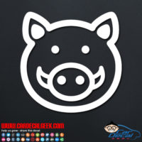 Cute Boar Pig Decal