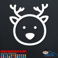 Cute Deer Face Decal