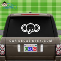 Cute Elephant Car Window Decal