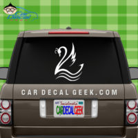 Swan Car Decal Sticker