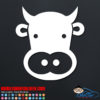 Cow Face Decal Sticker