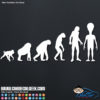 Alien Evolution Decal Sticker
