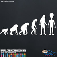 Alien Evolution Decal Sticker