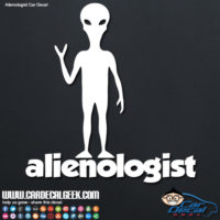 Alienologist Alien Decal