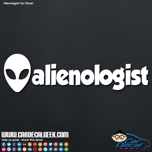 Alienologist Decal Sticker