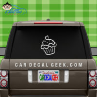 Cupcake Car Window Sticker Decal