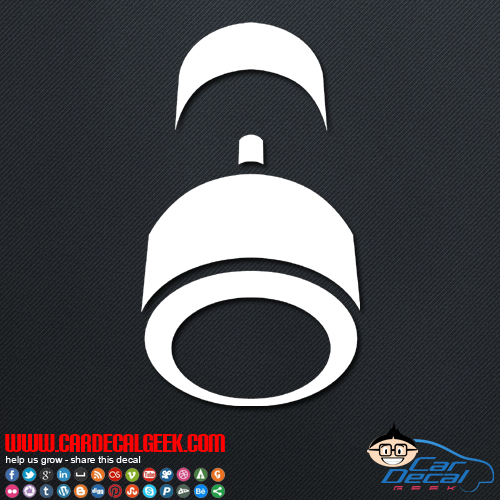 Dumbell Weight Decal