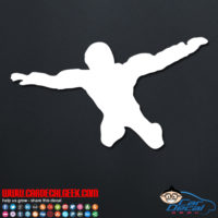 Free Falling Skydiver Decal Sticker