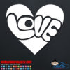 Groovy Love Heart Decal Sticker