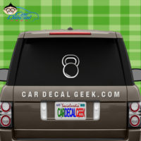 Kettlebell Car Window Decal Sticker