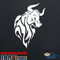 Tribal Bull Decal Sticker