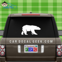 Polar Bear Vinyl Car Decal