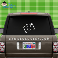 Camera Car Window Decal Sticker
