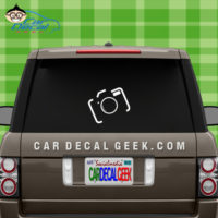 Camera Car Window Decal Sticker