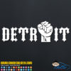 Detroit Fist Decal