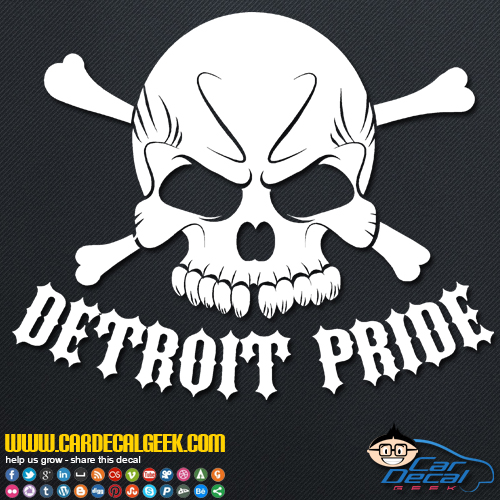Detroit Pride Decal