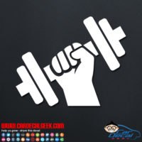 Dumbbell Decal Sticker