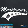 Marijuana Atheltic Decal Sticker