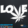 Marijuana Love Decal Sticker