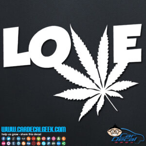 100pcs Weed Cannabis Marijuana Hemp Plant Decal Stickers - Car Motorcycle Laptop