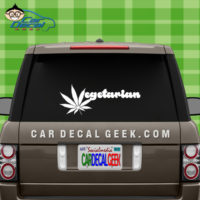 Marijuana Vegetarian Decal Sticker