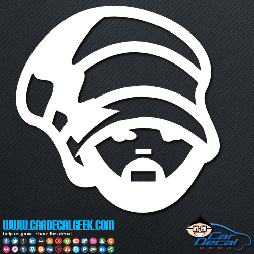 Rastafarian Guy Decal Sticker Rastafarian Guy Decal Sticker