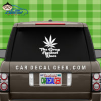 Marijuana The Drug Against Wars Car Window Decal Sticker