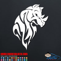 Tribal Rhino Decal Sticker