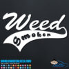 Weed Smoker Decal Sticker