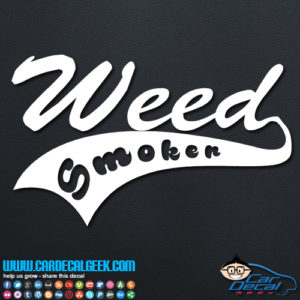 Smoke Machine Decals Weed Smoker Vinyl Car Truck Decal Sticker | Marijuana Decals