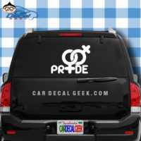 Lesbian Pride Car Window Decal Sticker