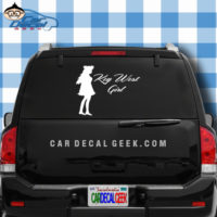 Key West Girl Car Window Decal Sticker
