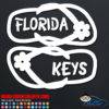 Florida Keys Flip Flops Decal