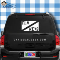 FLorida Keys Scuba Dive Flag Sticker