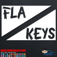 FLorida Keys Scuba Dive Flag Decal