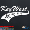 Key West Athletic Palm Trees Decal Sticker
