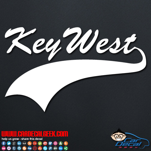 Key West Athletifc Logo Decal Sticker