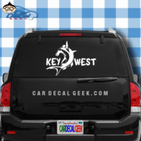 Key West Hammerhead Shark Car Window Decal Sticker