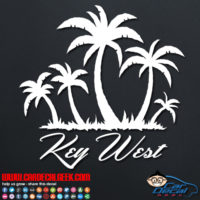 Key West Tropical Island Decal Sticker