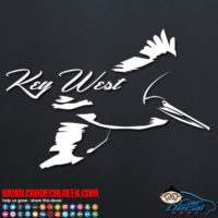 Key West Pelican Decal Sticker