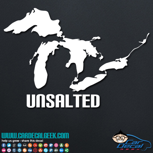 Great Lakes Unsalted Decal