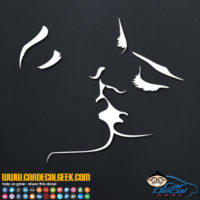 Lesbian Kiss Decal